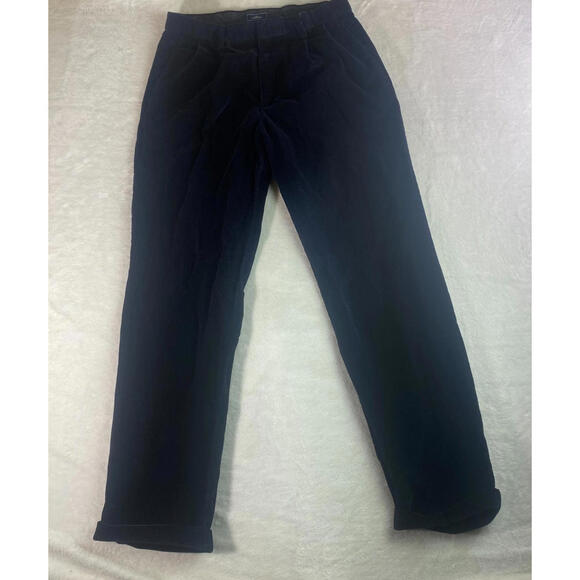 Dockers Corduroy Pants Mens 32 X 32 Navy Relaxed Fit Straight Leg Pleated - Picture 1 of 8